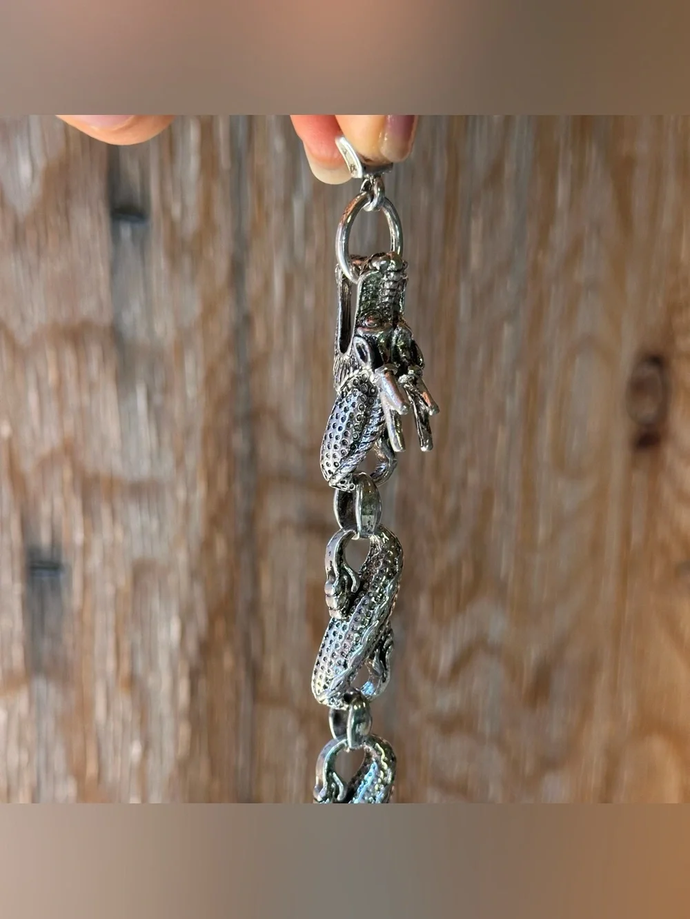 Men’s 925 Sterling Silver Dragon Link Bracelet
